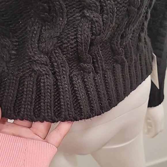 For Love & Lemons Wandering Single Shoulder Cropped Sweater - Picture 4 of 12